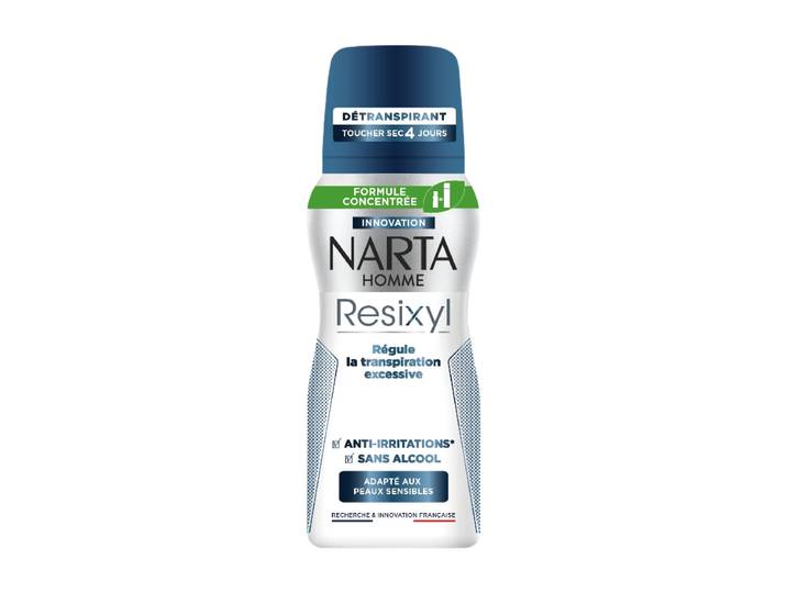 NARTA Resixyl Déodorant Aérosol Anti-Irritations Peaux Sensibles et Transpiration Excessive 100ml
