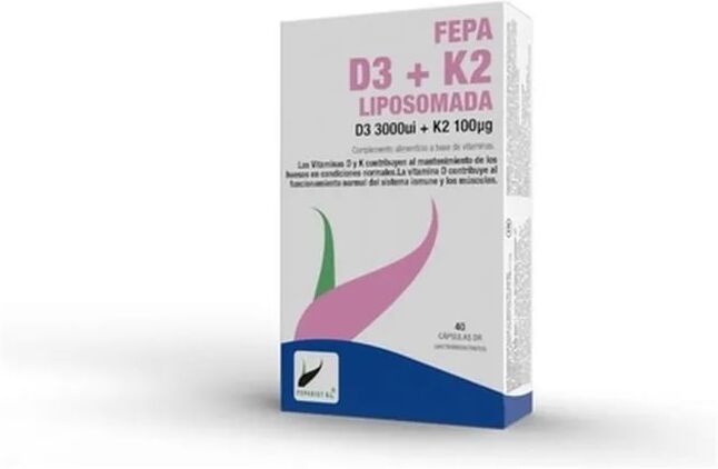 Fepadiet Vitamin D3 + K2 + Liposomada 40 Caps
