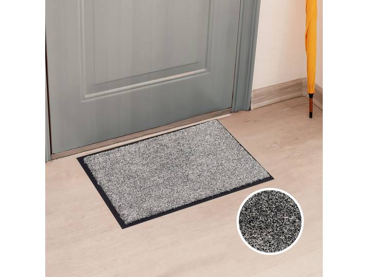 Fußmatte OTTO HOME Vianne, Schmutzfangmatte Indoor, für Hausflur und Eingangsbereiche , grau, B:40cm H:10mm L:60cm, Kunstfaser, Teppiche, Fußmatte, Eingangsmatte, rutschfeste Unterseite, meliert, waschbar