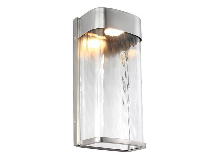 Elstead Lighting Aussenwandleuchte Bennie, Edelstahlfarben, Metall, 10x30x15 cm, RoHS, Lampen & Leuchten, Außenbeleuchtung, Außenleuchten