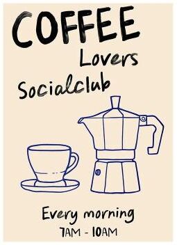 Uplift Essentials Coffee Diver Canvas Poster Trendy Kitchen Gallery Art & Surreal Coffee Lover Wall Decor style 6 11.8 X 16.5 In (30x42cm)