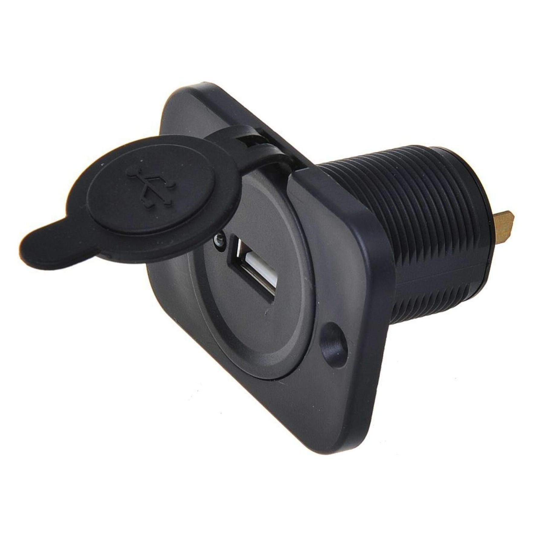 IWH USB Einbau-Steckdose 12/24 Volt 2100mA Belastbarkeit Strom max.=2.1 A (019004)