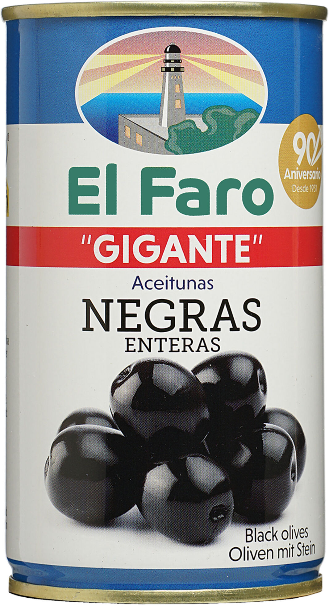 Oliven Schwarz Gigante El Faro - 350g aus Spanien