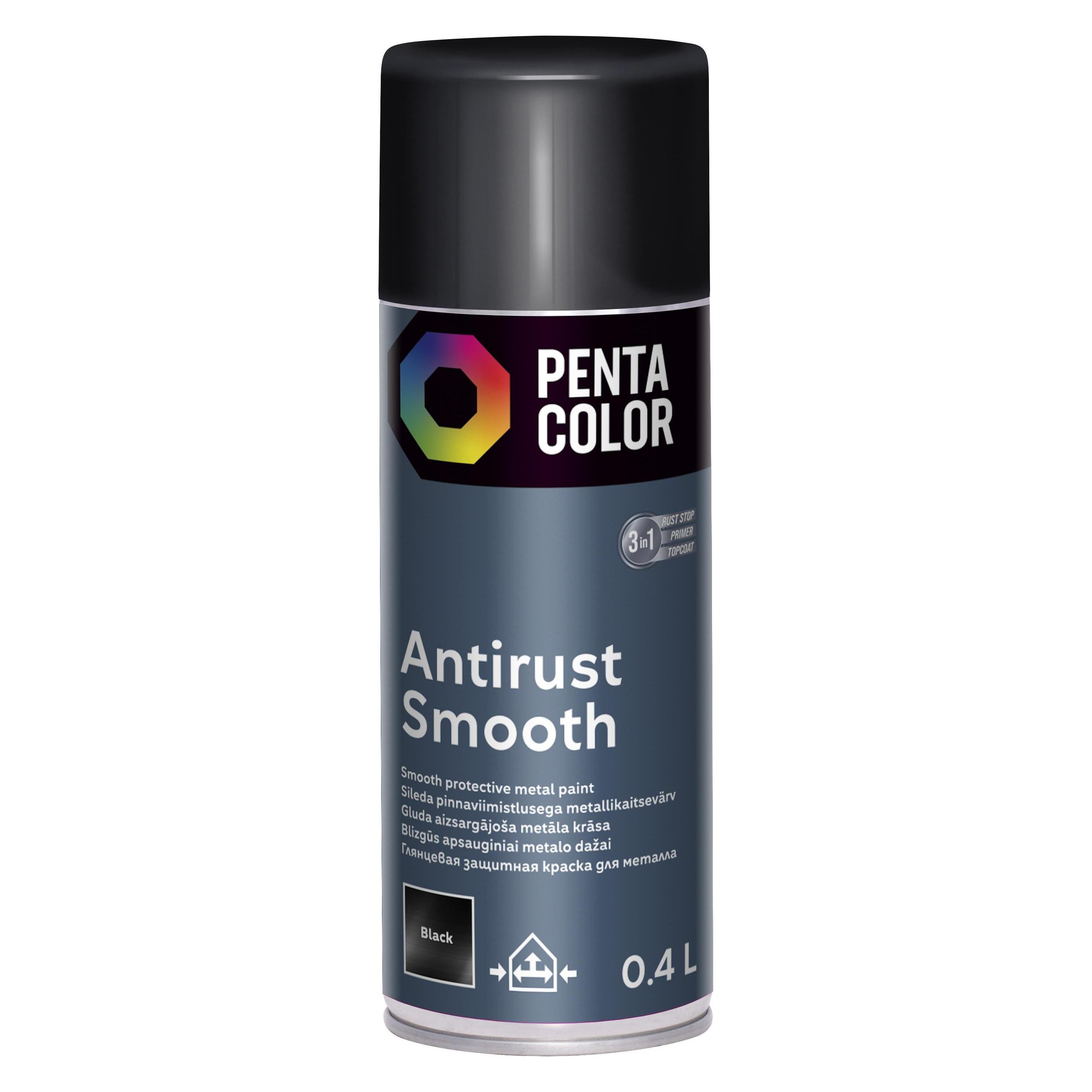 Pentacolor Spraypaint Smooth Black 400ml (400 ml) (36518966)