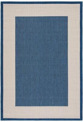 SAFAVIEH Courtyard Sherrie Border Indoor/ Outdoor Waterproof Patio Backyard Rug