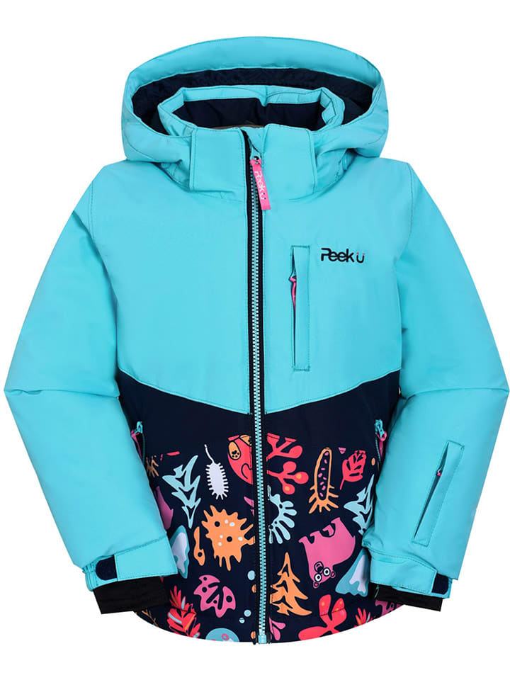 Peek U Funktions-Winterjacke "Livia" in Hellblau/ Dunkelblau - 104