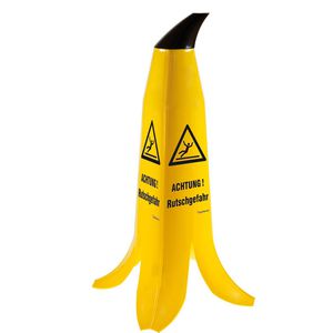SafetyMarking Warnaufsteller Banane, gelb, 60 cm, Achtung Rutschgefahr