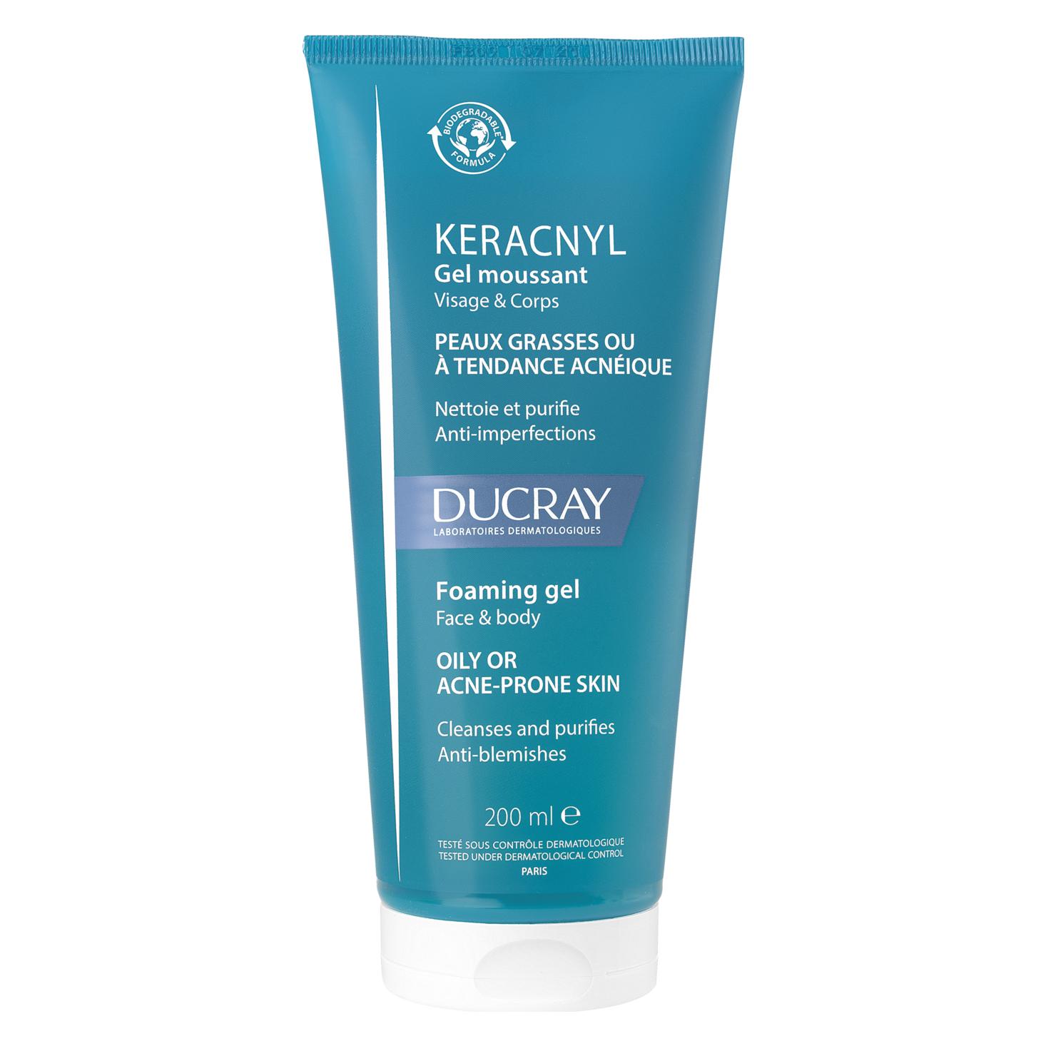 Ducray Keracnyl Schäumendes Waschgel (Reinigungsgel, 200 ml) (100025)