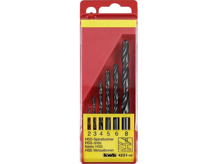 KWB HSS Borenset - 2-8 mm - 6-delig