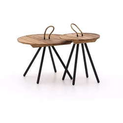 Apple Bee Elle Loungetisch ø 60 (h: 40 cm)/ø 40 (h: 45 cm)