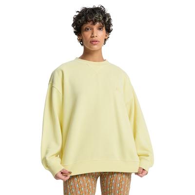 Fleecepullover QUIKSILVER "Essential", Damen, Gr. M, garden glade, Obermaterial: 100% Baumwolle., Sweatshirts Fleecepullover