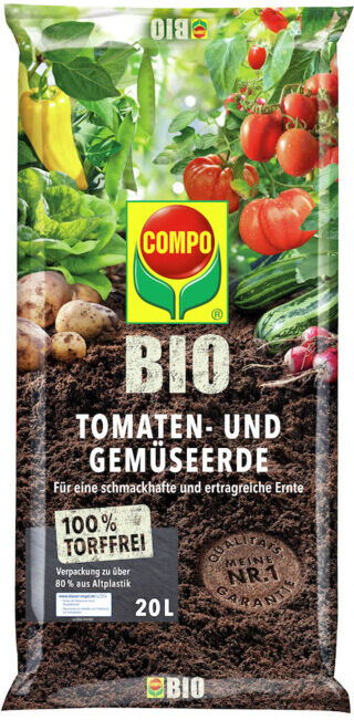 COMPO BIO Terreau tomates et légumes sans tourbe 20 L (28228)
