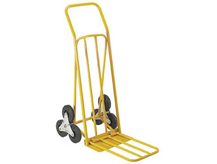 Safetool Diable escalier double pelle, charge 80 kg - Orange