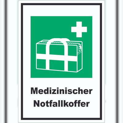 HB-Druck Medizinischer Notfallkoffer Aufkleber A6 (105x148mm)