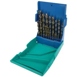 Heller, Bohrereinsatz, HSS Metall-Spiralbohrer-Set 19 (1 Millimeter, 1.5 Millimeter, 10 Millimeter, 2 Millimeter, 2.5 Millimeter, 3 Millimeter, 3.5 Millimeter, 4 Millimeter, 4.5 Millimeter, 5 Millimeter, 5.50 Millimeter, 6 Millimeter, 6.5 Millimeter, 7 Millimeter, 8 Millimeter, 8.5 Millimeter, 9 Millimeter, 9.5 Millimeter)