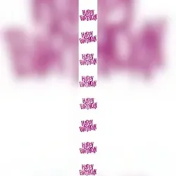 Hängende Girlanden `Happy Birthday` pink 6er Pack