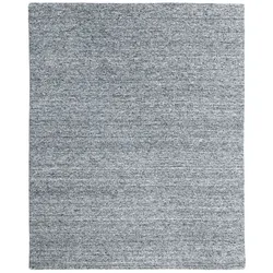 Uni-Teppich 200 x 300 cm Wolle Grau Grey