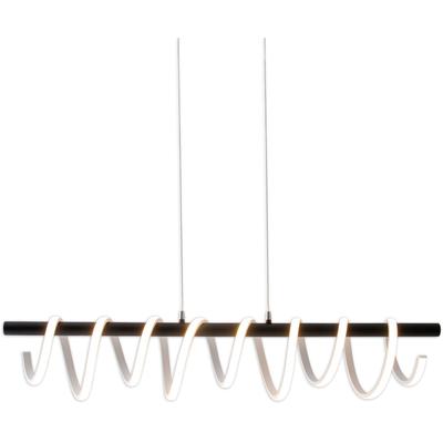 NÄVE LED Pendelleuchte "Belleza", schwarz (schwarz, weiß), H: 150cm, 1 Stk., Leuchten, 3 Stufen dimmbar über Wandschalter, schwarz/weiß, Effizienzklasse: F, LED Pendelleuchte