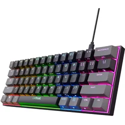 RGB-LED Gaming Tastatur USB  GXT867 Acira (Schwarz, Grau) 