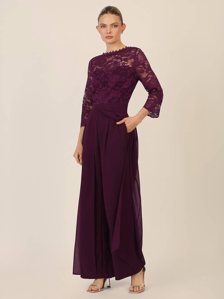 APART Jumpsuit in Pflaume - 36