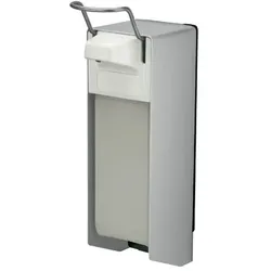 MediQo-line Seifenspender kurzer Hebel Aluminium 1 L Universalspender Flüssigseife, Handdesinfektion, Lotionen