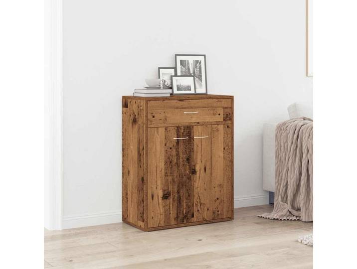 vidaXL Sideboard vidaXL Sideboard Altholz-Optik 60x30x75 cm Holzwerkstoff