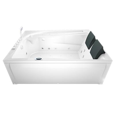 AcquaVapore Whirlpool Pool Badewanne Wanne W12H-B 180x135cm passive Schlauch-Reinigung