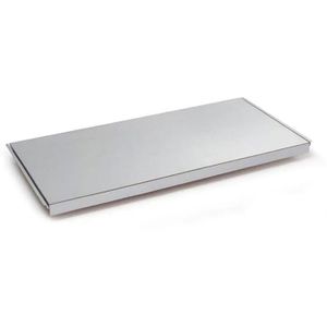 Manuflex Fachboden RF0171, für Schwerlastregal, Stecksystem, 97 x 30cm BxT, silber
