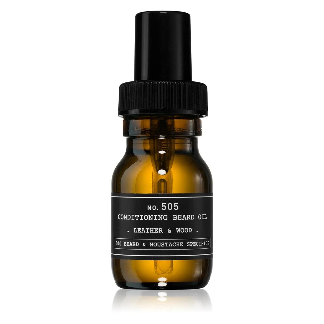 Depot - No. 505 Conditioning Beard Oil - Leather & Wood (30 ml) (D505Leather)