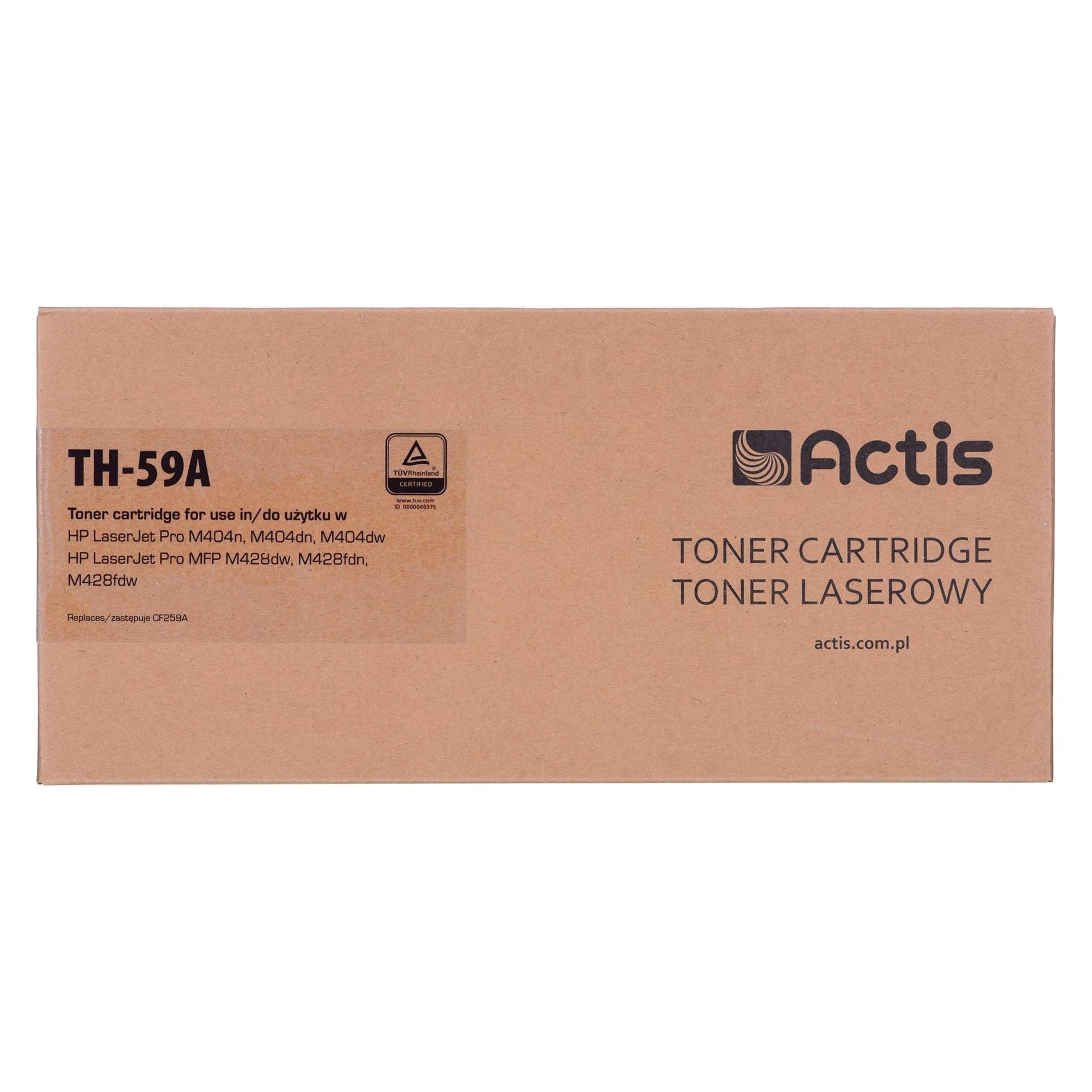 Factis TH-59A Toner für HP Drucker, Ersatz HP CF259A Supreme (BK) (TH-59A)