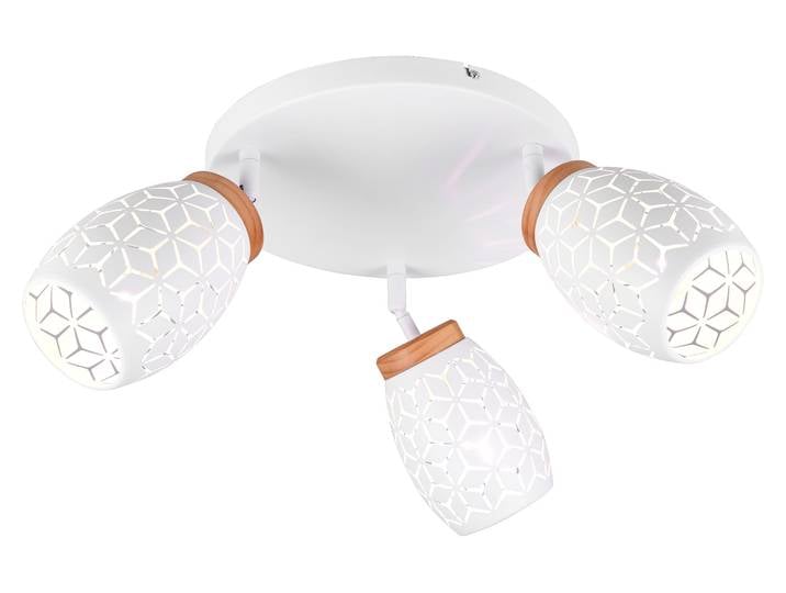 Plafonnier BIDAR blanc 3xE14x10W en métal\, dimensions : 27x58x58 cm\, IP20\, RL