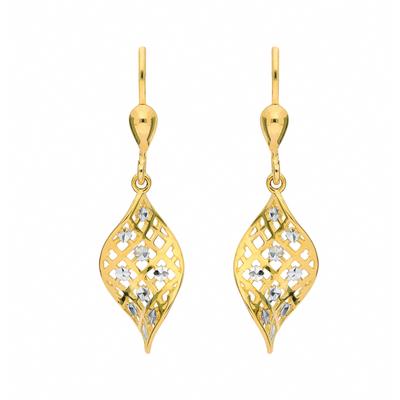 Paar Ohrhänger ADELIA´S "Damen Goldschmuck 1 Paar 333 Gold Ohrringe / Ohrhänger", gold, Ohrringe, Damen, Damen, Gold, 333 Gold Goldschmuck für Damen