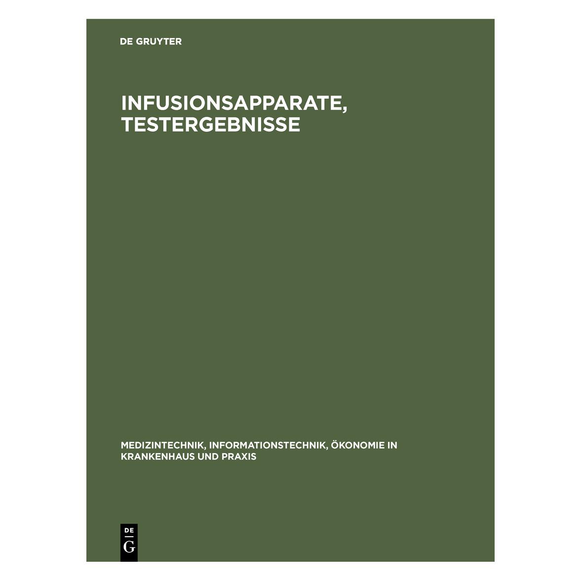 De Gruyter Infusionsapparate, Testergebnisse (71867322)