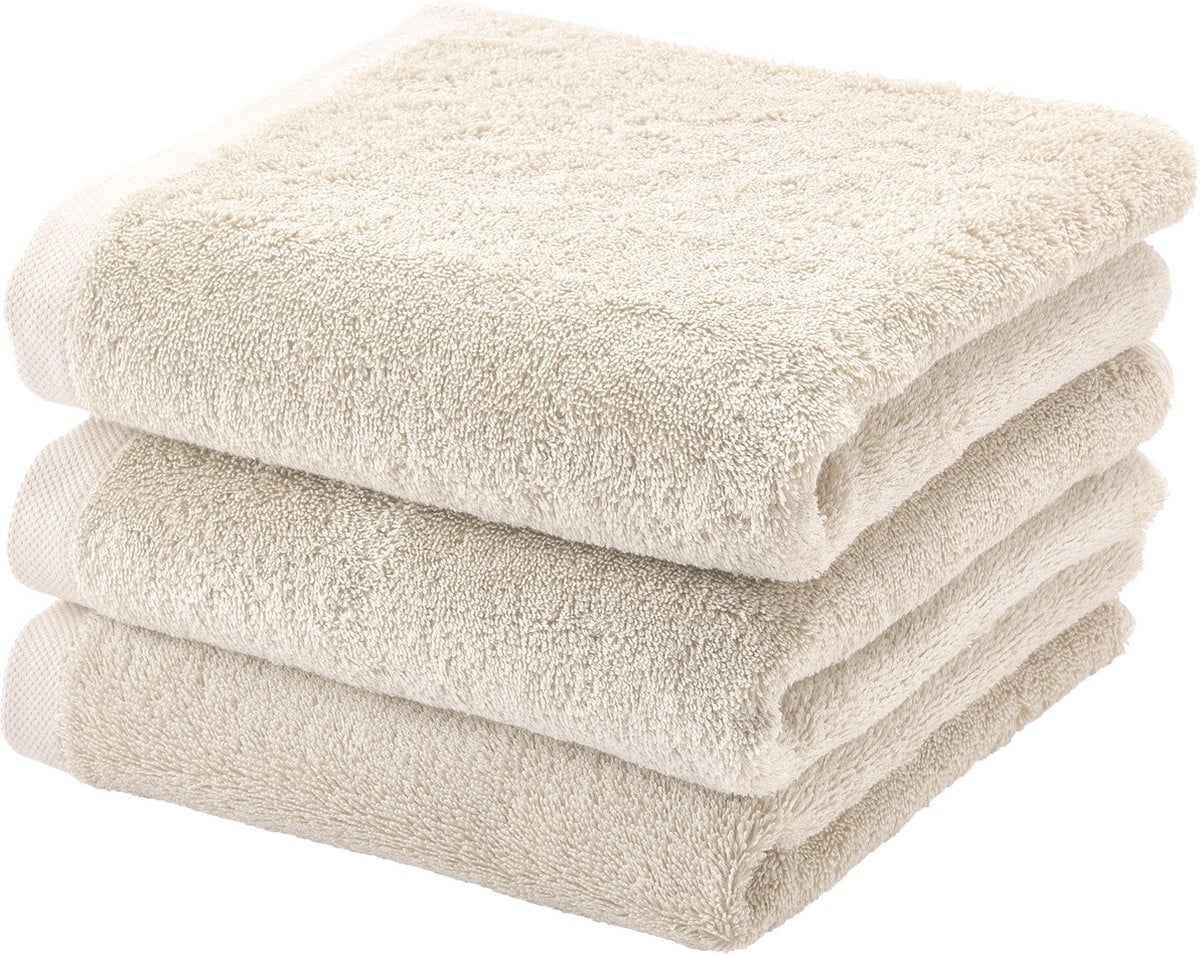 London Handdoek Birch Beige Katoen