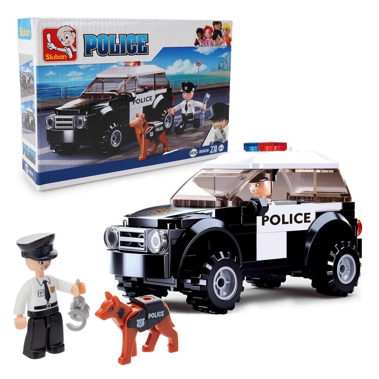 Sluban Polizeiauto mit Hund (M38-B0639)