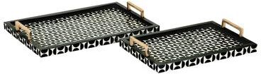 Atlas Lighting and Home Atlas Futrelle Set of 2 Geometric Trays - Set of 2