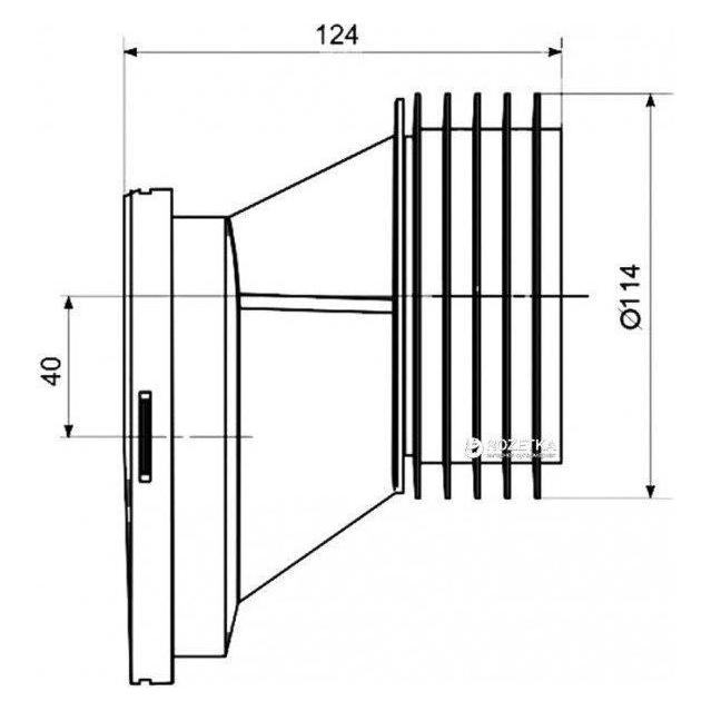 Ani Plast Bend Wc Pan Offset 40mm (Siphonverbinder) (33040004)
