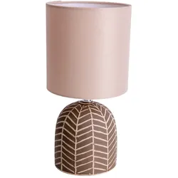 Tischleuchte Schreibtischlampe Nachttischlampe Schlafzimmerlampe Keramik Braun