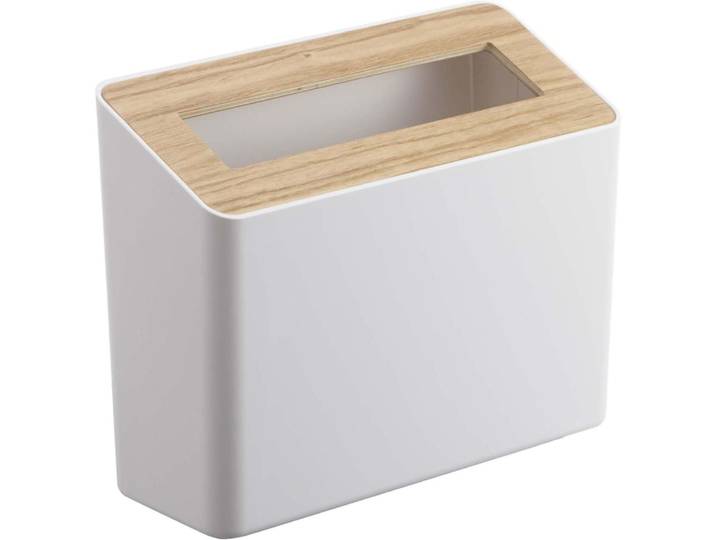 Poubelle de table en résine et bois trash