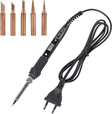 Inspire Picks JCD 80W Digital Soldering Iron With LCD Display & Adjustable Temperature purple 80w 110v us
