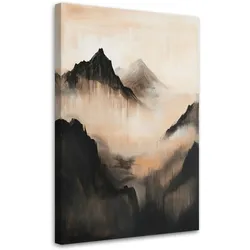LEINWANDBILD Berge abstrakte Landschaft 70x100cm