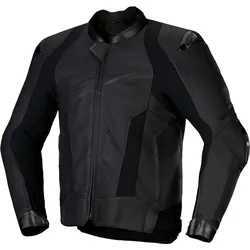 Alpinestars Missile V3, Lederjacke - Schwarz/Schwarz - 52