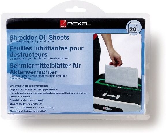 Rexel Shredder Oil Sheets A5 (Pack of 20)