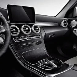 Mercedes-Benz C-Klasse 205 Abdeckblende Mittelkonsole Holz Esche schwarz A205680