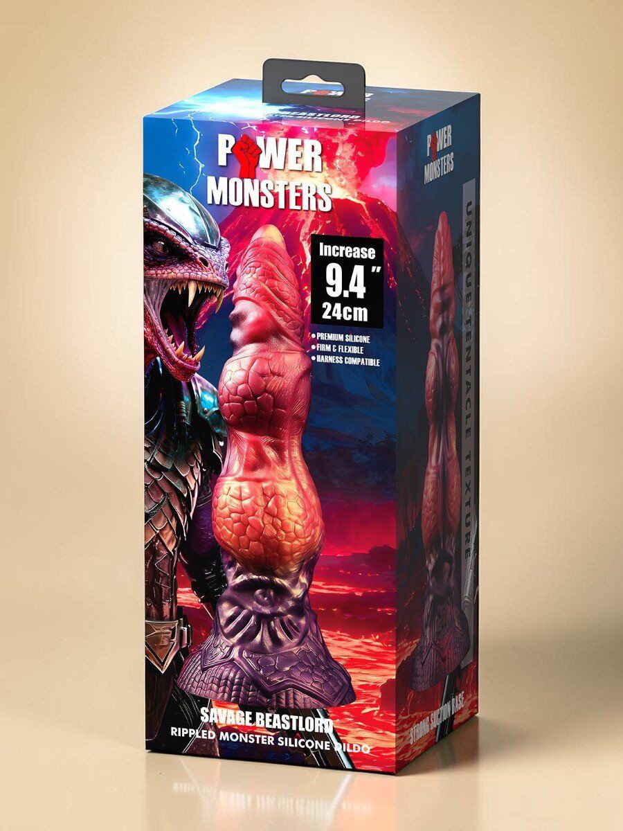 Power Monsters Dildo texturé 24 cm