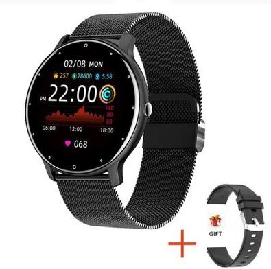 Fusion Finds Bluetooth Smartwatch With Call Function, Fitness Tracker, Waterproof Smart Watch For Android IOS mesh Belt Black