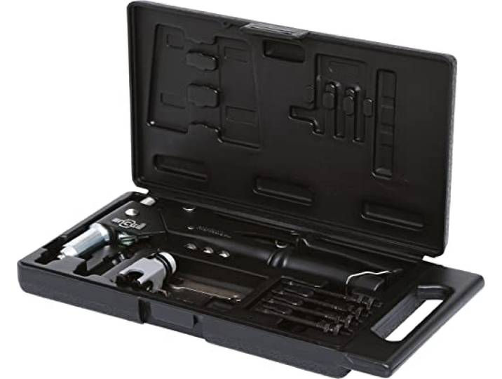 KS Tools 150.9610 Coffret de pinces à rivets Coffret de pinces à rivets\, écrous aveugles (insert) et chevilles tête pivotante\, outillage professionnel\, chrome vanadium