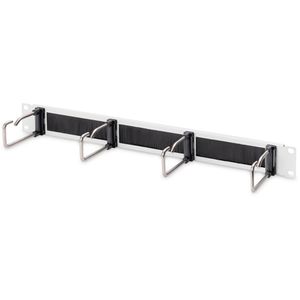 Digitus Rangierpanel DN-97668, Metall, grau, 19 Zoll (483 mm), mit 4 Kabelführungsbügeln, 1HE