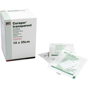 Lohmann&Rauscher Pflaster Curapor, 25 Strips, wasserdicht, steril, atmungsaktiv, 10 x 25cm