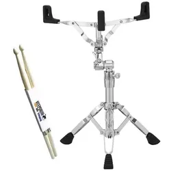 Pearl S-930 Snareständer mit Schlagzeugstöcken, Schlagzeug Zubehör, Silber